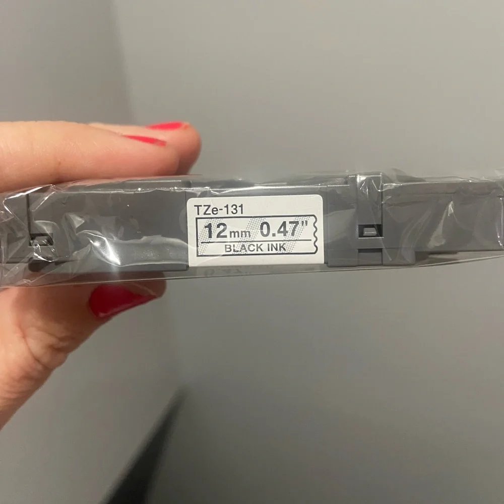 Brother TZe Black on Clear Label Tape